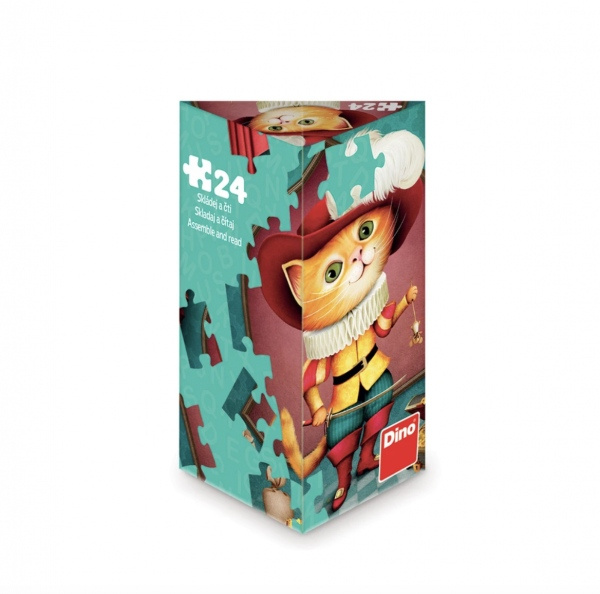 Dino triangl Kocour v botách 24 dílků