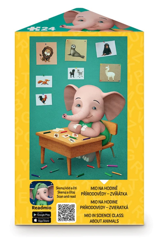 Dino Puzzle Sloník Mio 24 dílků