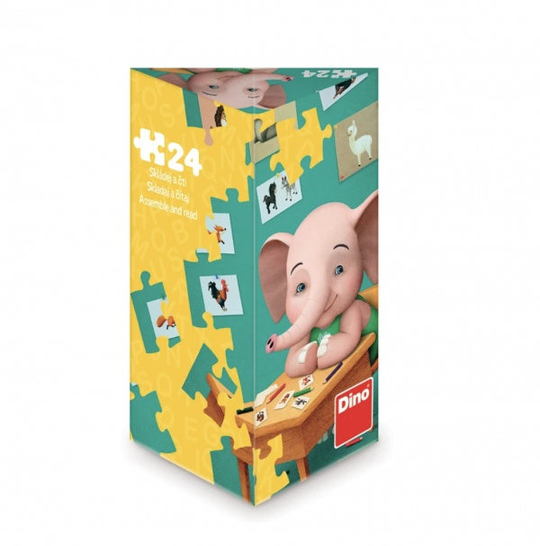 Dino Puzzle Sloník Mio 24 dílků