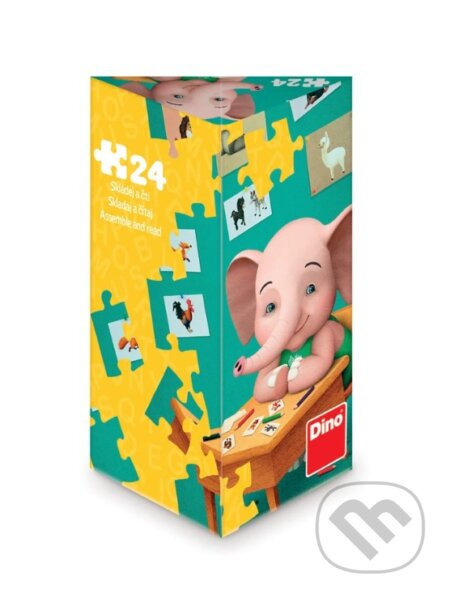 Dino Puzzle Sloník Mio 24 dílků