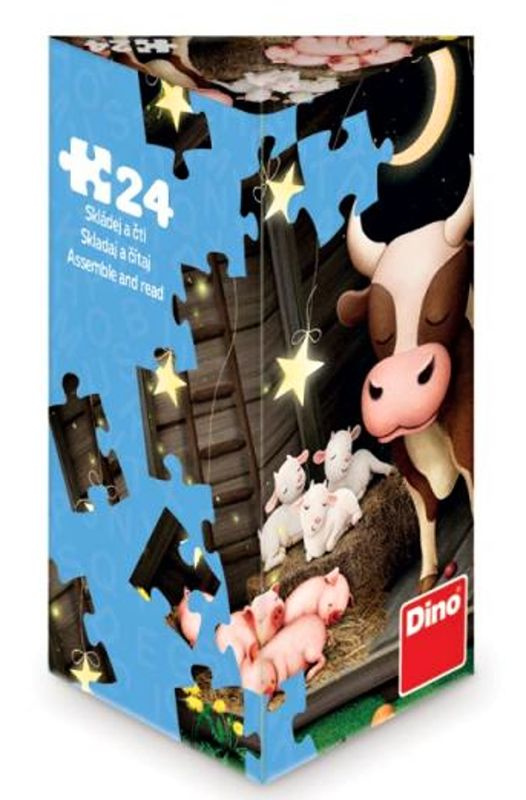 Dino triangl Zvířátka na farmě 24 dílků