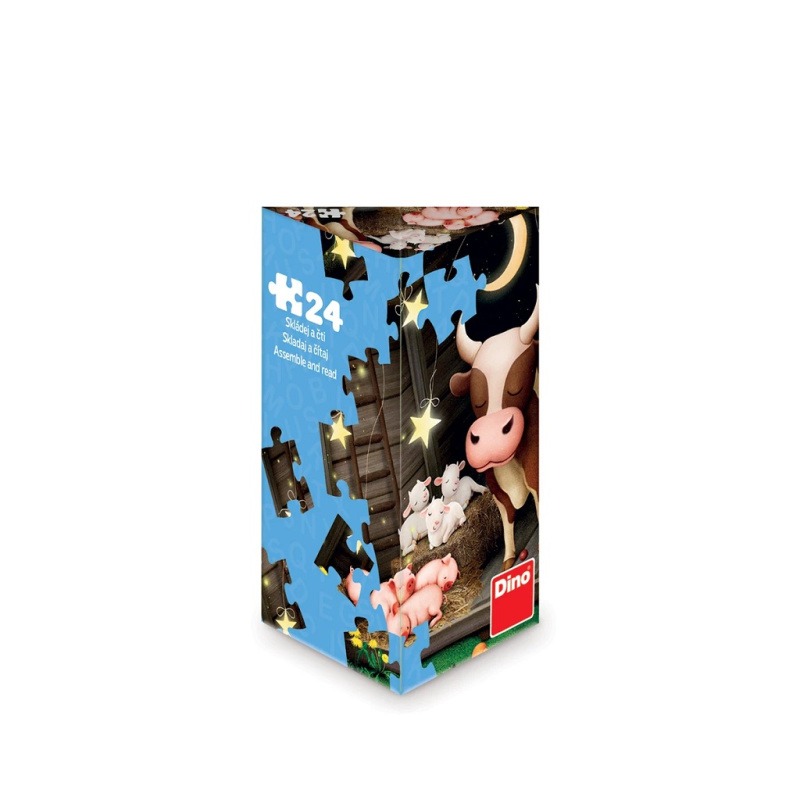Dino triangl Zvířátka na farmě 24 dílků