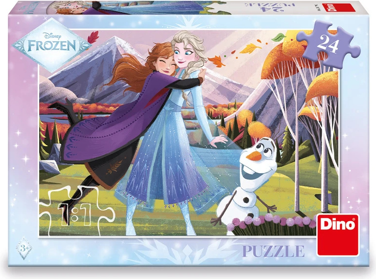 Puzzle Ledové království – objetí, 24 dílků