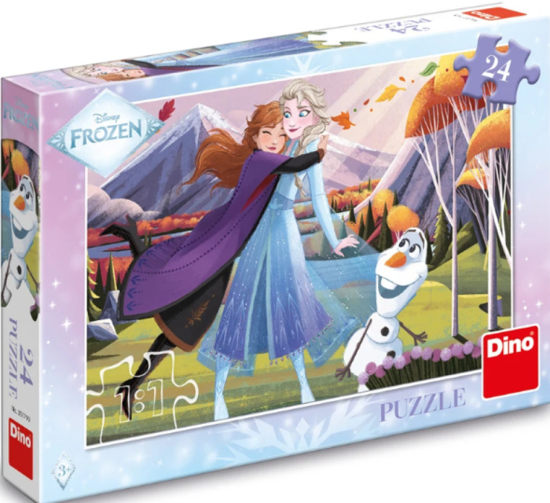 Puzzle Ledové království – objetí, 24 dílků