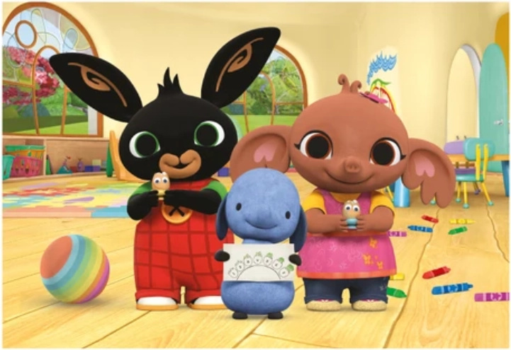 dino puzzle bing maluje 24 dílků