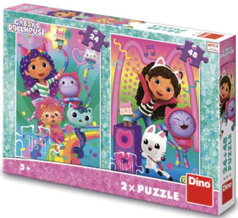 Dino Gábi: Disco párty Puzzle 24+48 dílků