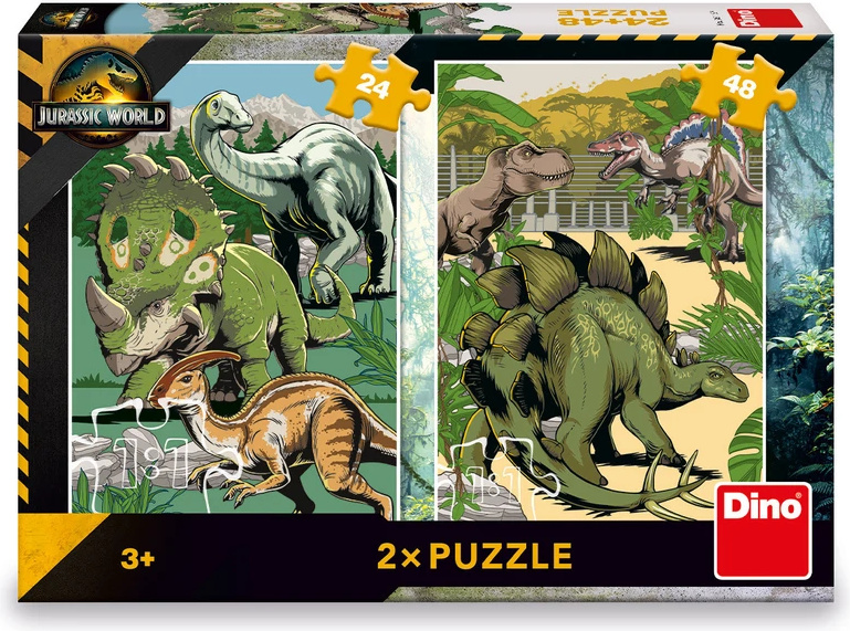 Dino Jurský svět Puzzle 24+48 dílků