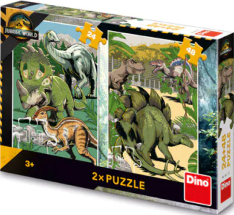 Dino Jurský svět Puzzle 24+48 dílků