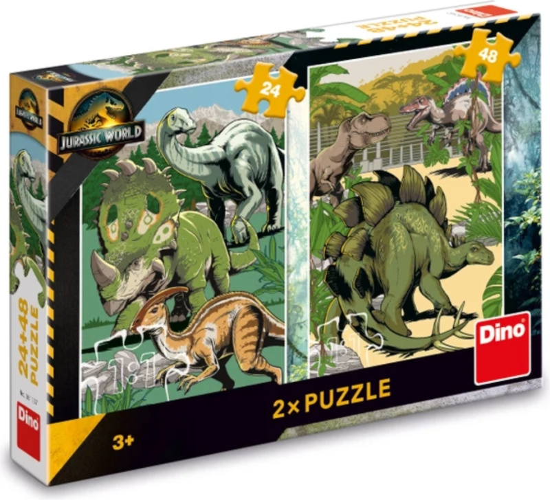 Dino Jurský svět Puzzle 24+48 dílků