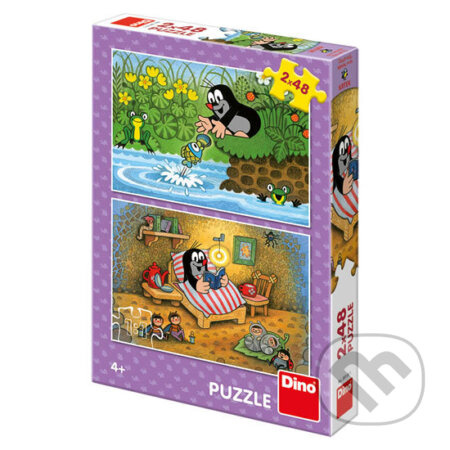 Dino KRTEK A PERLA 2x48 Puzzle NOVÉ