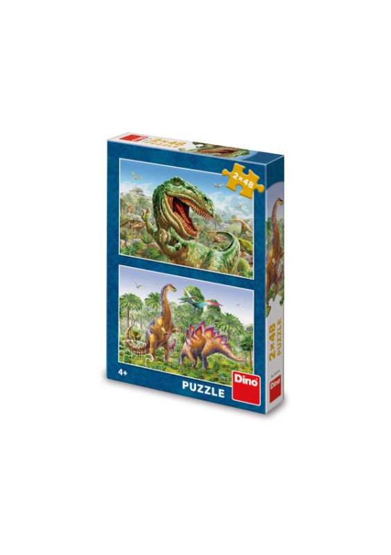 Puzzle Souboj dinosaurů