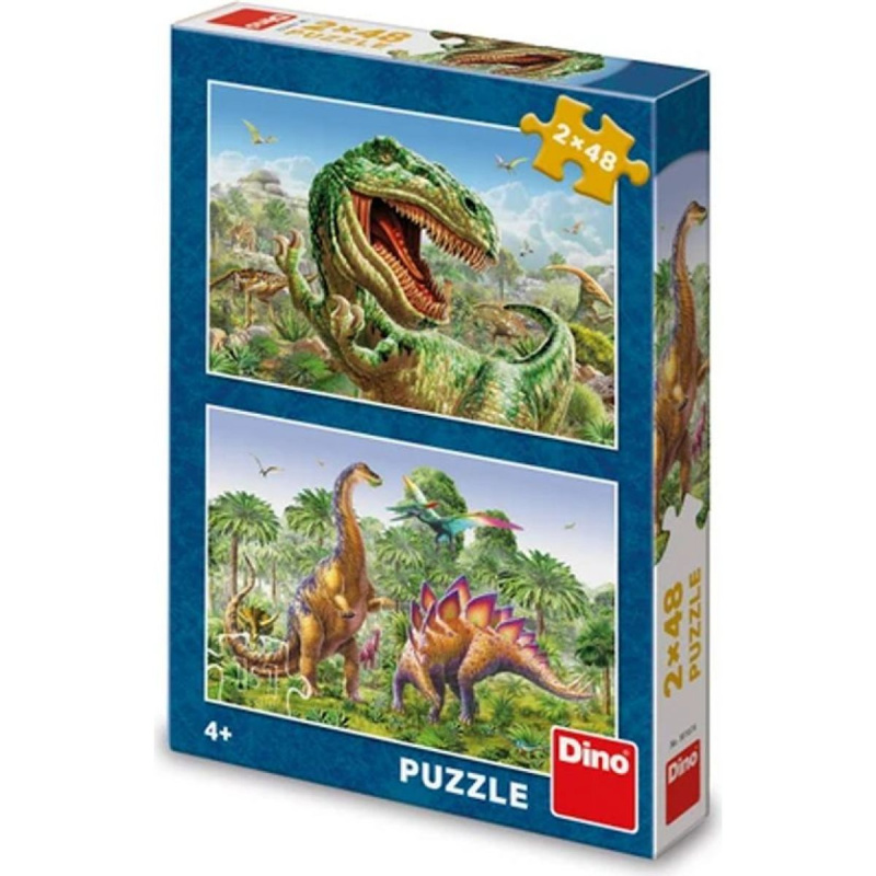 Puzzle Souboj dinosaurů