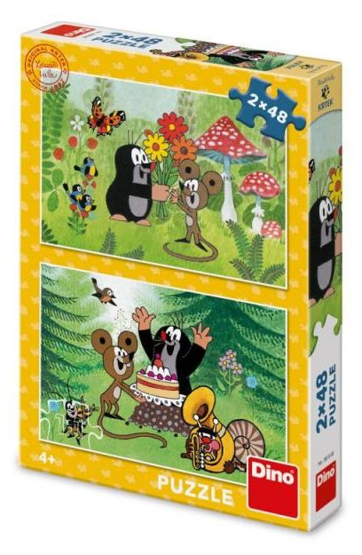 DINO Krtek Oslava 2x48 dílků