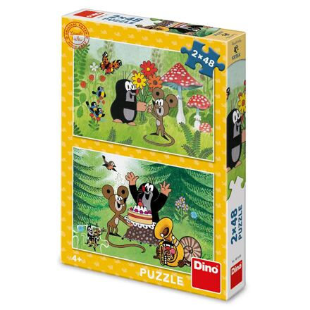 DINO Krtek Oslava 2x48 dílků