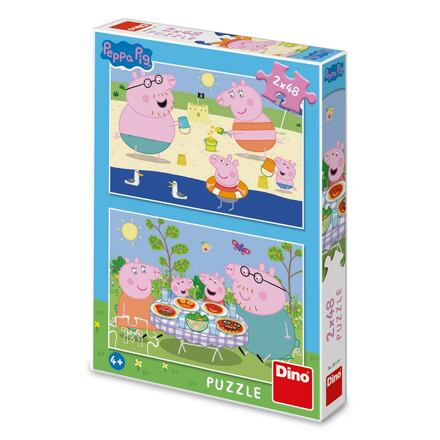 Peppa Pig: Na dovolené puzzle