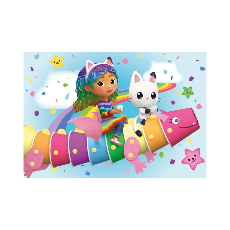 puzzle gábinin kouzelný domek: na duze 2×48 dílků