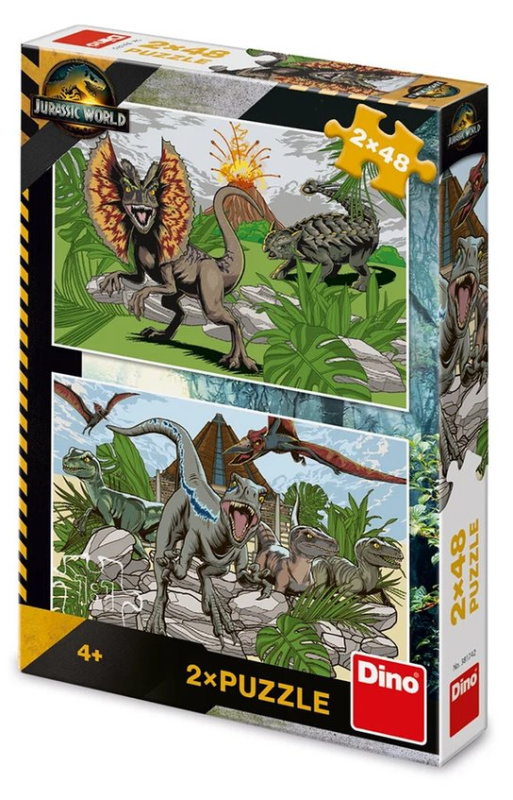 Dino Jurský svět Puzzle 2x48 dílků