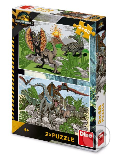 Dino Jurský svět Puzzle 2x48 dílků
