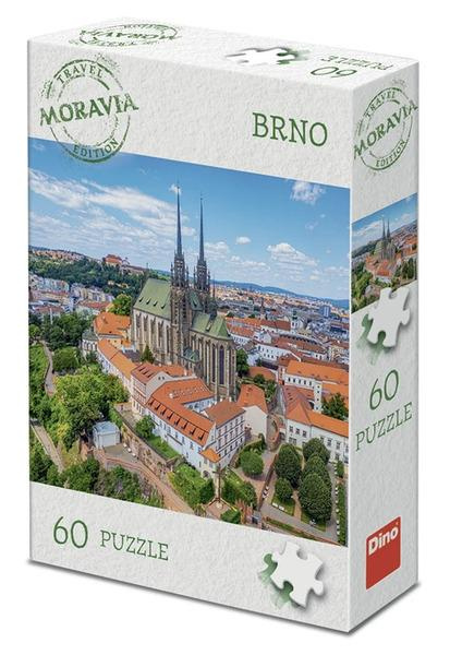 Puzzle Dino 60 dílků Travel Moravia: Brno
