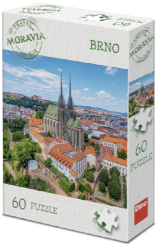 Puzzle Dino 60 dílků Travel Moravia: Brno