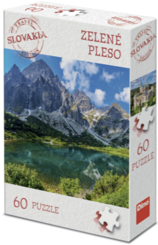Puzzle Dino 60 dílků Travel Slovakia: Zelené pleso, Tatry