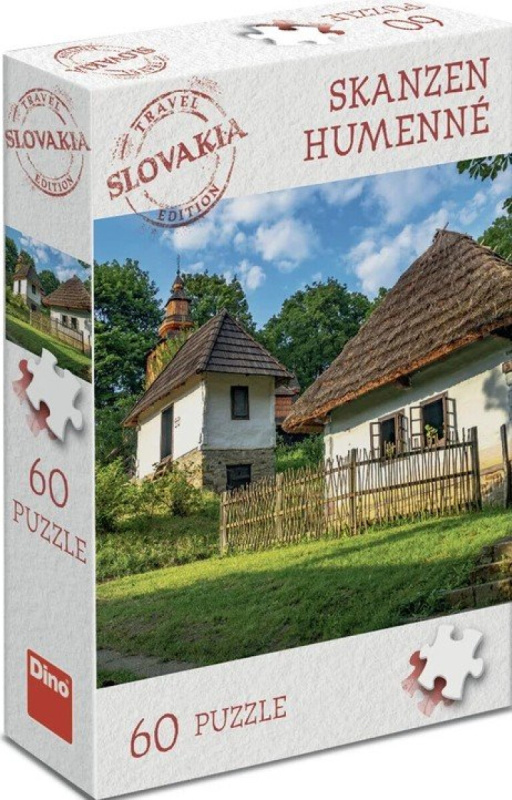 Puzzle Dino 60 dílků Travel Slovakia: Skanzen Humenné