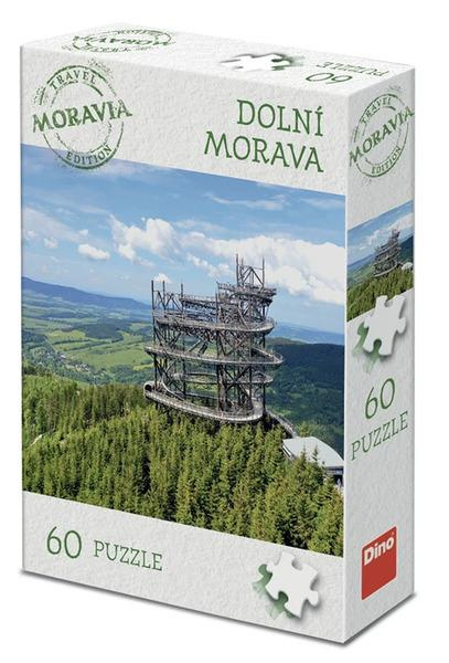 Puzzle Dino 60 dílků Travel Moravia: Dolní Morava - Stezka v korunách stromů
