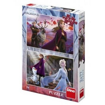 Puzzle 2v1 Ledové království II - 2 x 77 dílků