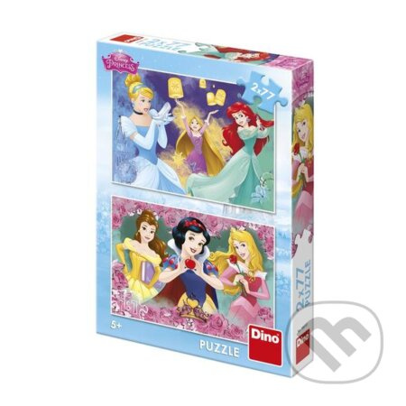 Puzzle Princezny v růžích 2x77 dílků DINO