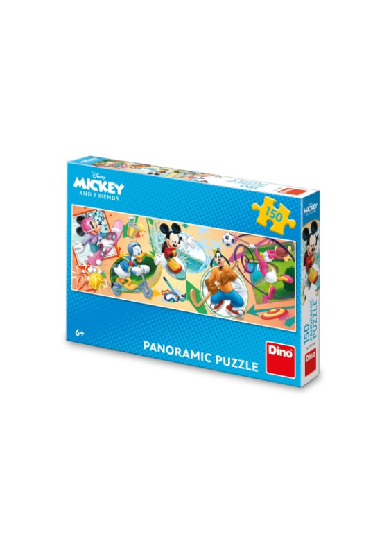 Dino Puzzle Mickey s kamarády sportují 150 dílků