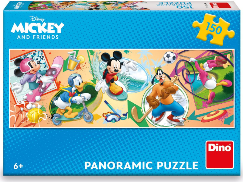 Dino Puzzle Mickey s kamarády sportují 150 dílků