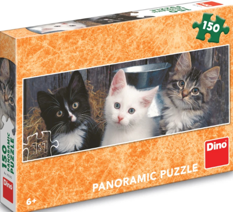 Dino Tři koťátka panoramic 150 dílků