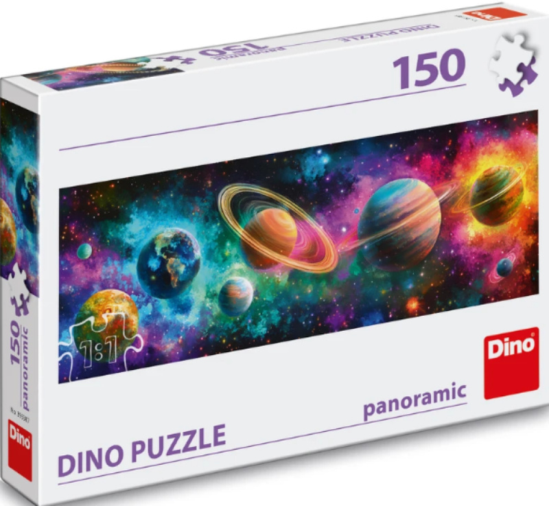 Dino Puzzle Barevné planety150 dílků panoramic