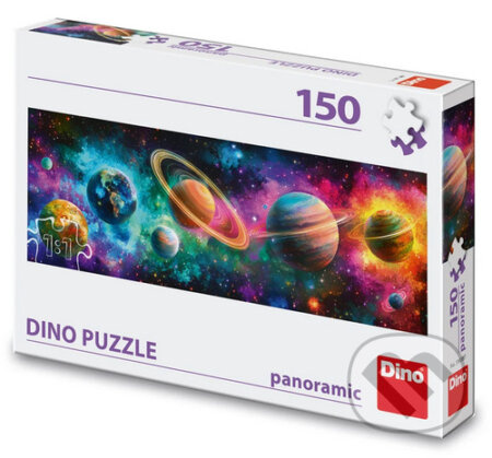Dino Puzzle Barevné planety150 dílků panoramic