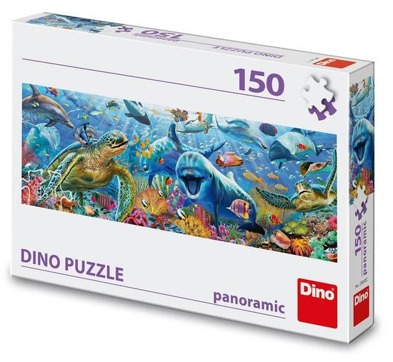 Puzzle 150 panoramic: Mořský život - puzzle z kategorie 60 - 300 dílků