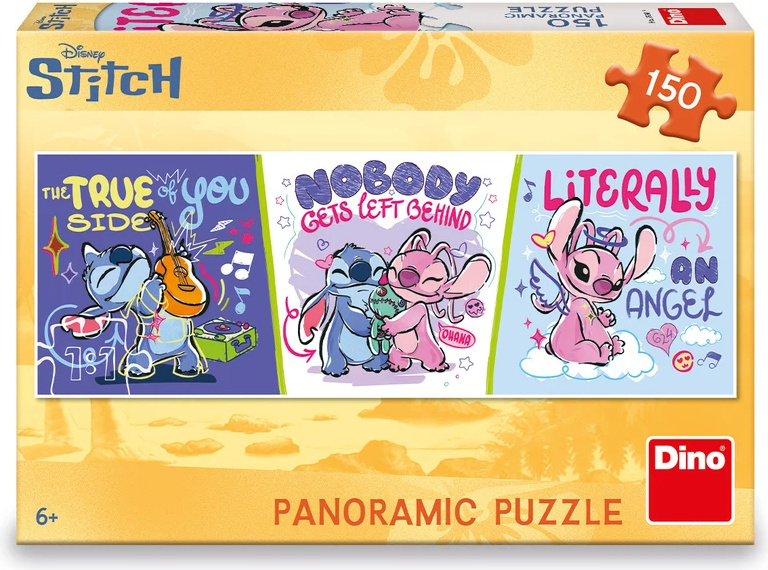 Dino Stitch relaxuje Puzzle 150 dílků panoramic