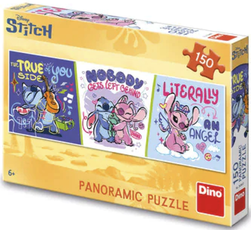 Dino Stitch relaxuje Puzzle 150 dílků panoramic