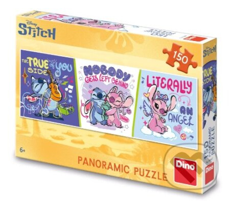 Dino Stitch relaxuje Puzzle 150 dílků panoramic