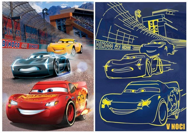 Dino Cars 3 Vítězné kolo Neon 100 dílků