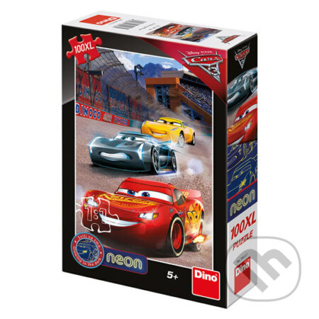 Dino Cars 3 Vítězné kolo Neon 100 dílků
