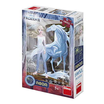 Puzzle XL Ledové království II/Frozen II svítící ve tmě 33x47cm 100 dílků v krabici 20x29,5x6cm