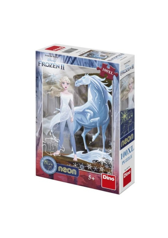 Puzzle XL Ledové království II/Frozen II svítící ve tmě 33x47cm 100 dílků v krabici 20x29,5x6cm