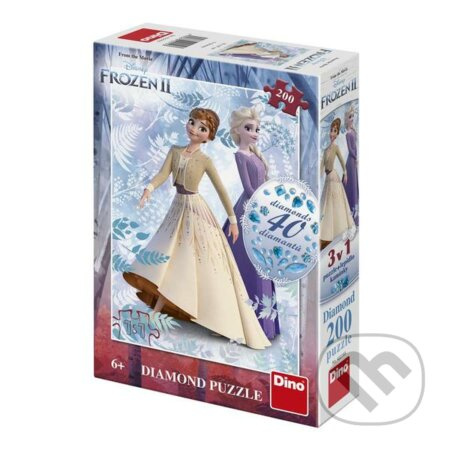 Puzzle Ledové království II s kamínky ke zdobení - 200 dílků