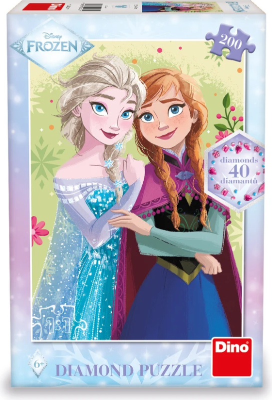 Dino Frozen: Jarní portrét Puzzle 200 dílků diamond