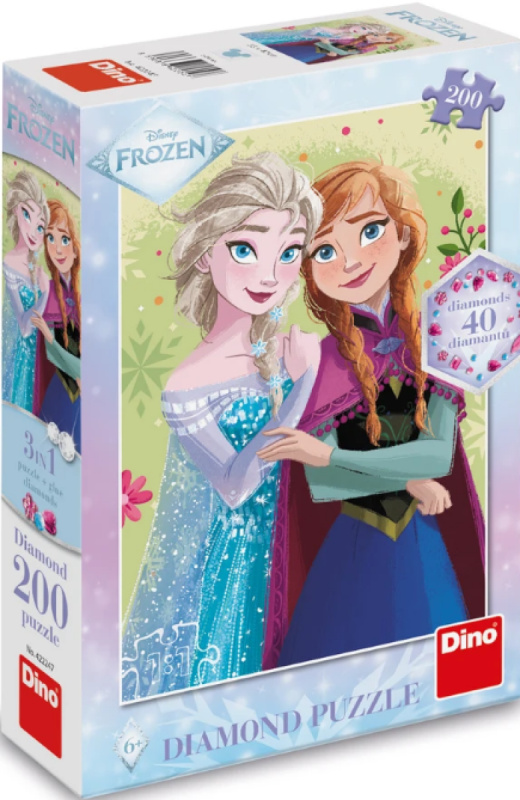 Dino Frozen: Jarní portrét Puzzle 200 dílků diamond