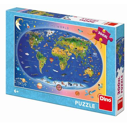 Dino mapa 300 dílků