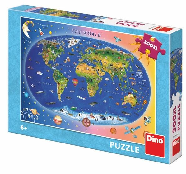 Dino mapa 300 dílků