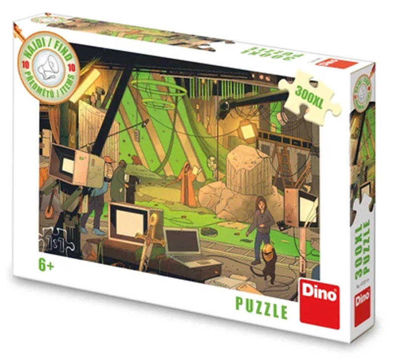 DINO Puzzle Najdi 10 předmětů: Film XL 300 dílků