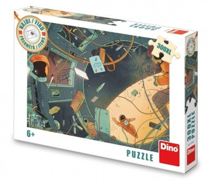 Puzzle Vesmír - Najdi 10 předmětů 47x33cm 300 dílků XL v krabici 27x19x4cm