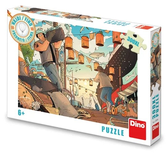 DINO Puzzle Najdi 10 předmětů: Přístav XL 300 dílků